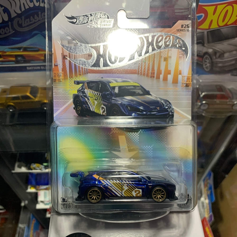 Hot Wheels Blue and Gold Racing Car